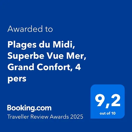 Apartment Plages Du Midi, Superbe Vue Mer, Grand Confort, 4 Pers *
